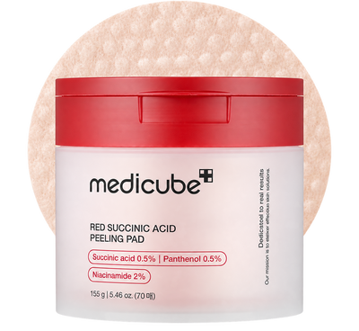 Toner Pads Red Succinic Acid Panthenol Pad for Facial Peeling